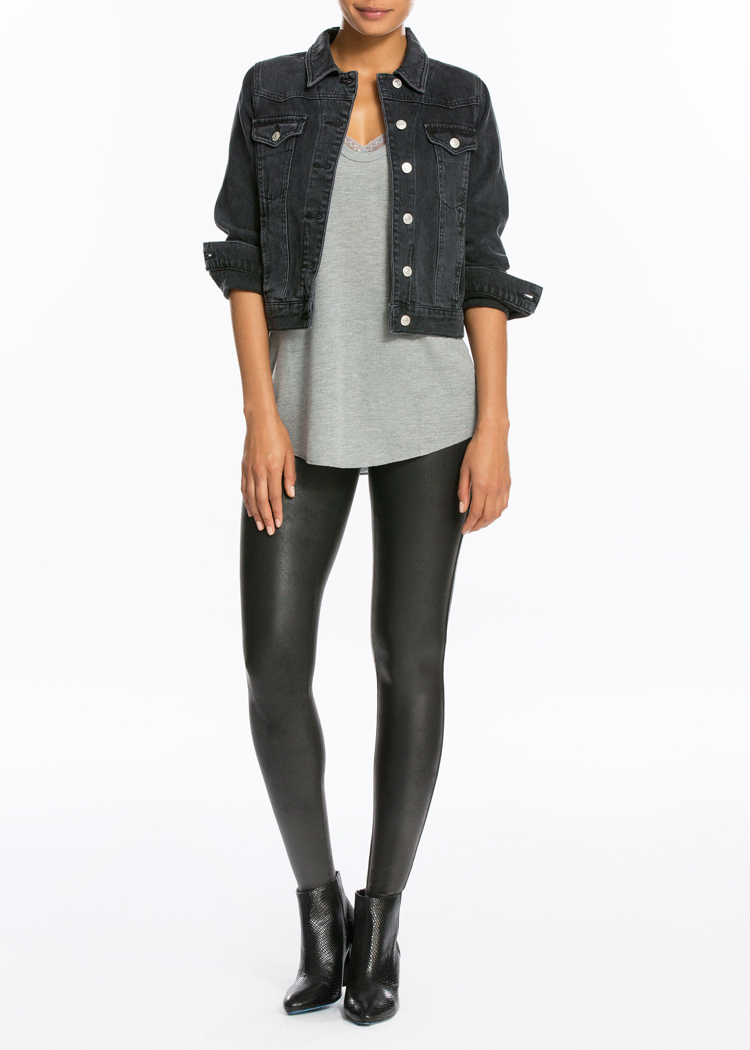 Faux Leather Leggings, Black  SPANX® – North & Main Clothing Company
