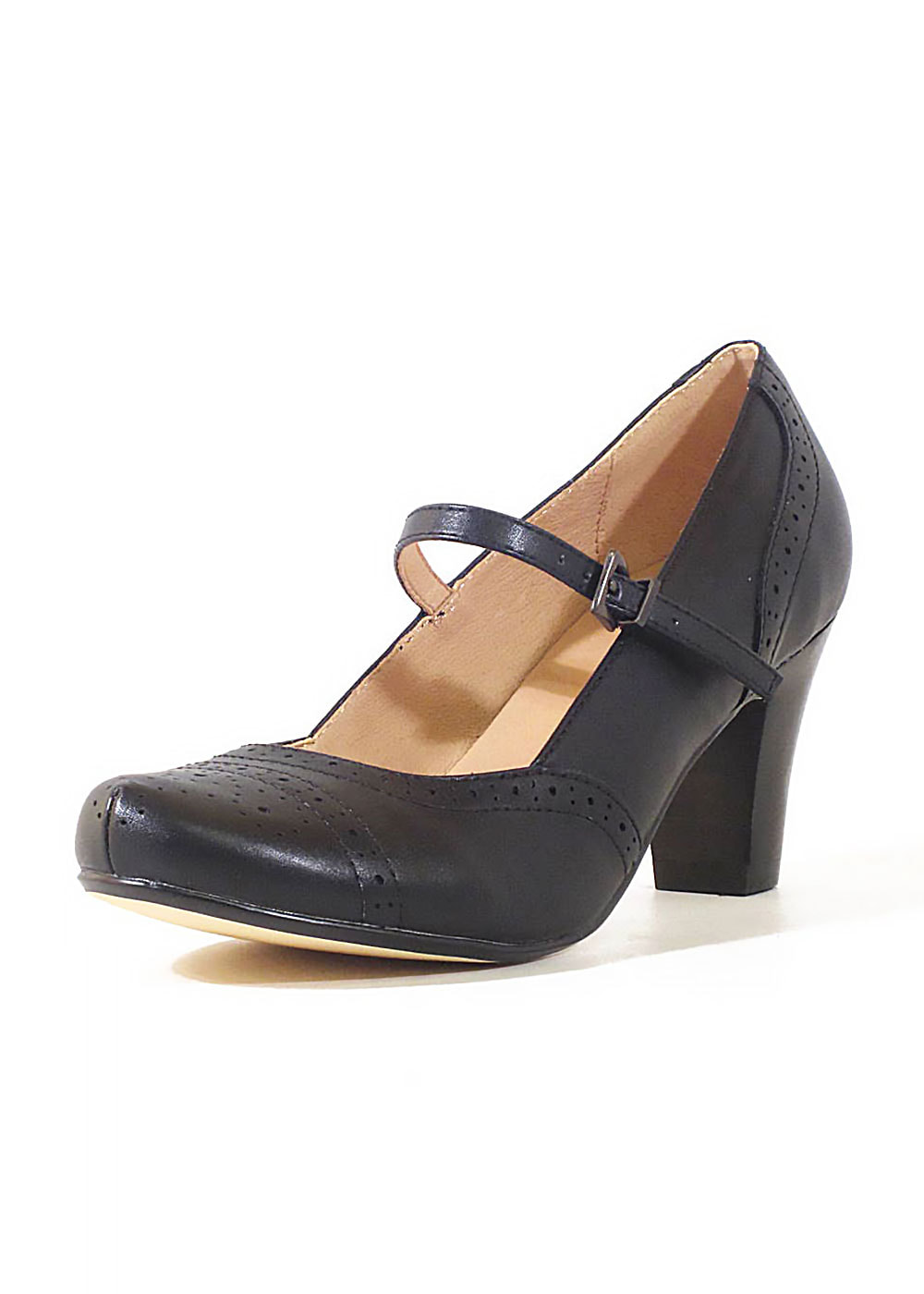 New Ladies Womens Chunky Mid High Block Heel T-Bar Platform Mary Jane Shoes  Size | eBay